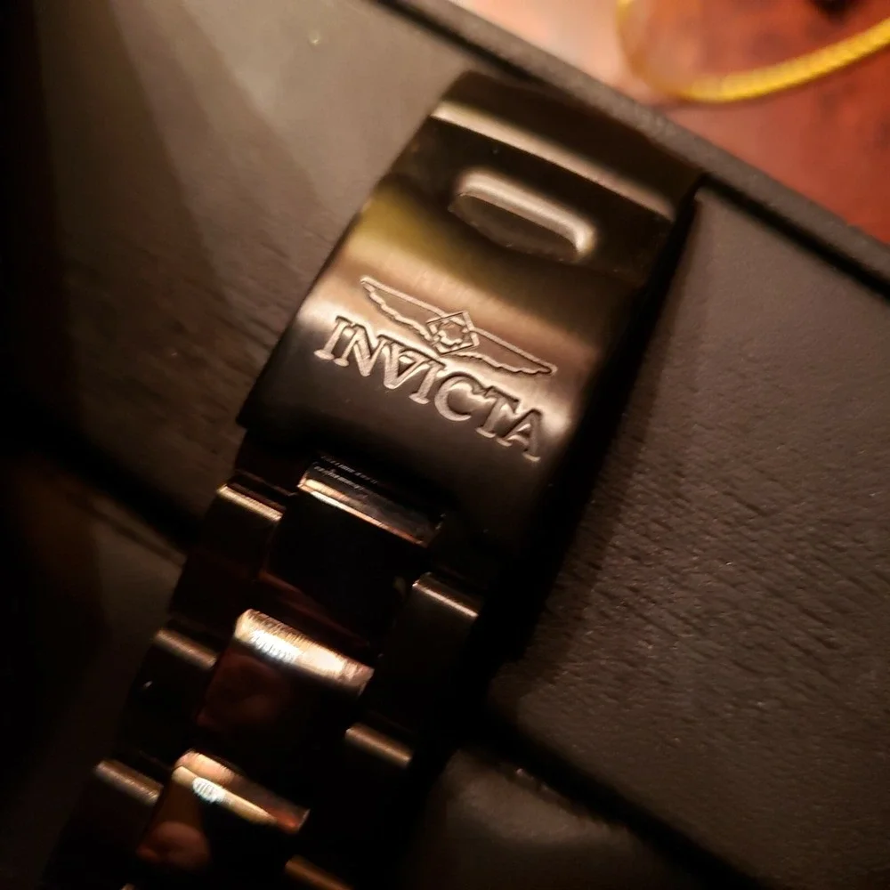 Invicta Disney Mickey Mouse‎ Watch Men's Black Stainless Steel